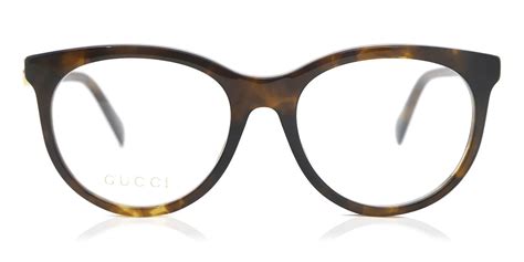 Gucci GG1074O 005 Glasses Shiny Dark Havana